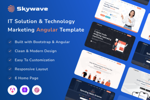 Skywave – Angular IT Solution Technology Template