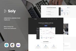 Soly – SaaS & Software Unbounce Landing Page