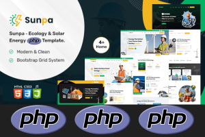Sunpa – Ecology & Solar Energy PHP Template