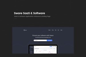 Sware SaaS & Software Landing HTML5 Page Template