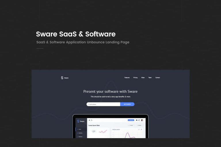 Sware SaaS & Software Landing HTML5 Page Template