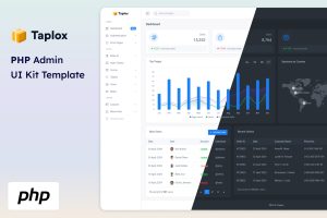 Taplox – PHP Admin Dashboard and UI Kit Template