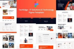 TechEdge – IT Solution & Technology Figma Template