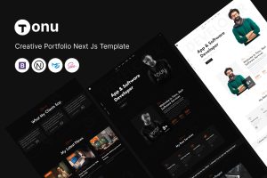 Tonu – Creative Portfolio Next Js Template