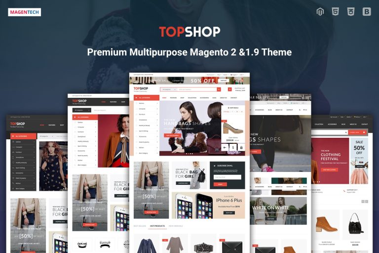 Topshop – Premium Magento 2 &1.9 Fashion Theme