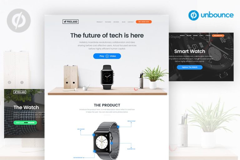 Product Landing Page Template – Proland