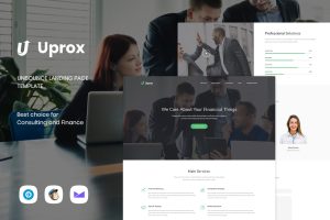 Uprox – Consulting & Finance Unbounce Landing Page