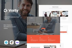 Varty – Education & Course Unbounce Landing Page