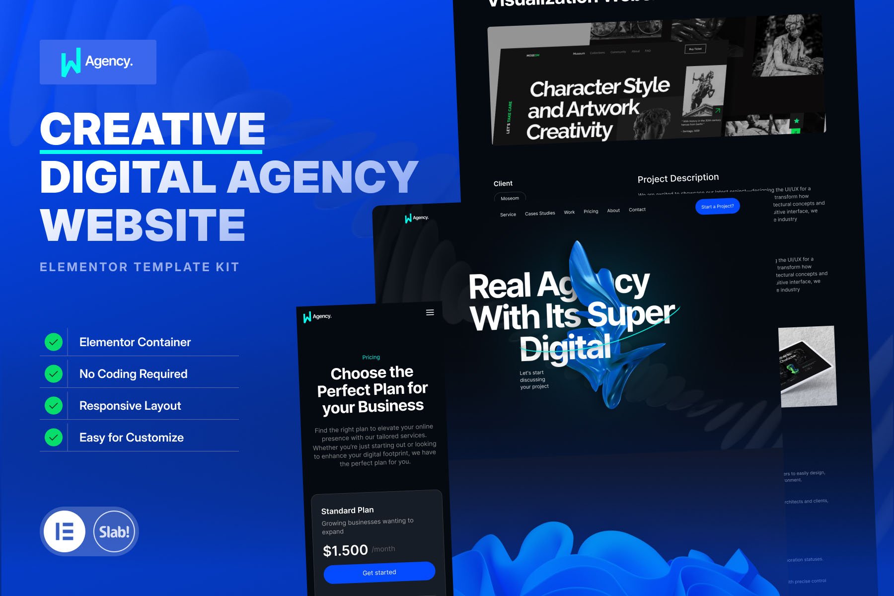 WAgency- Creative Digital Agency Elementor Template Kit
