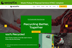Wostix – Waste Pickup & Disposal Services Template