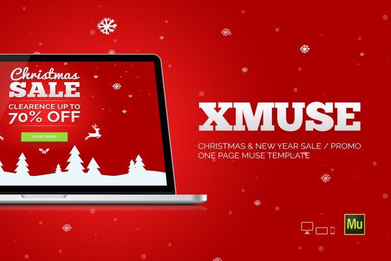 XMuse – Christmas Sale / Promo Muse Template