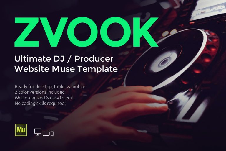Zvook – DJ / Producer Website Muse Template