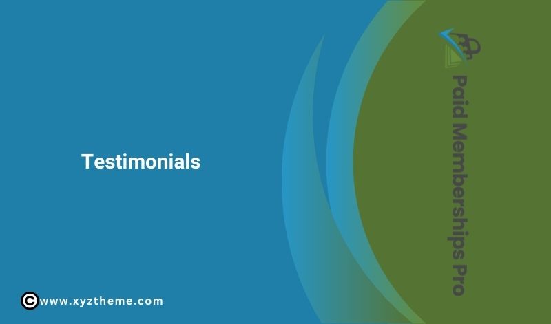Paid Memberships Pro – Testimonials 0.1