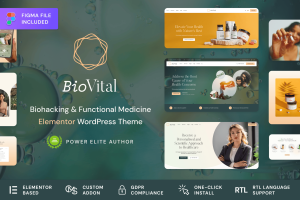 BioVital – Functional Medicine Doctor WordPress Theme