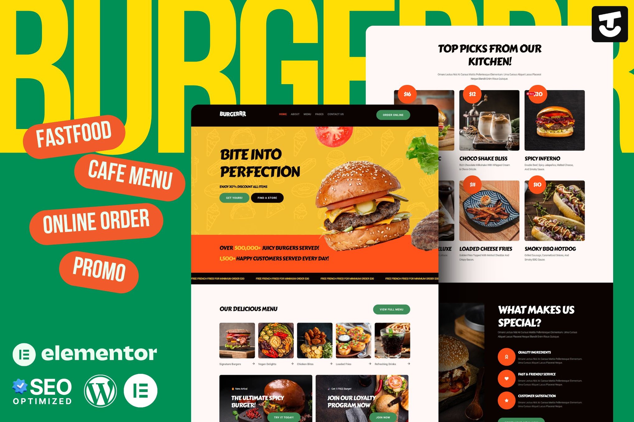 Burgerr- Fast Food Restaurant Template Kit