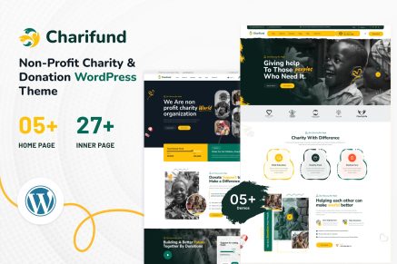 Charifund Charity Donation Fundraising Nonprofit1.0.3 WordPress Theme