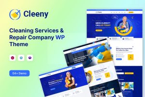 Cleeny – Cleaning Services & Repair Company WordPress Theme