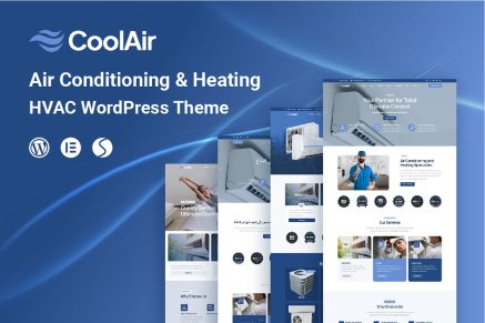 Coolair- Air Conditioning & Heating HVAC 1.1.5 WordPress Theme
