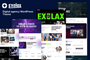 Exolax – Creative Digital Agency WordPress Theme