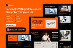 Dydeux – Personal CV Elementor Pro Template Kit