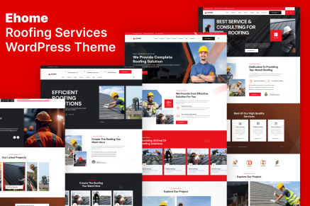 Ehome- Roofing Services 1.0.0 WordPress Theme