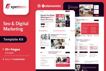 Expertense - SEO & Digital Agency Elementor Template Kit