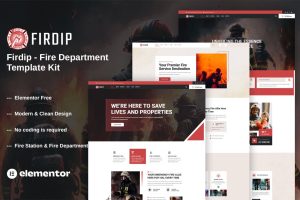 Firdip – Fire Department Elementor Template Kit