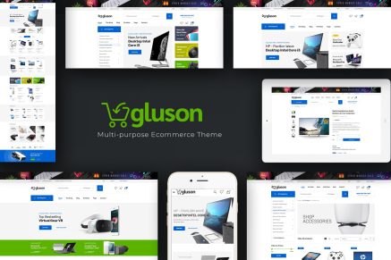Gluson - Digital Theme for WooCommerce WordPress