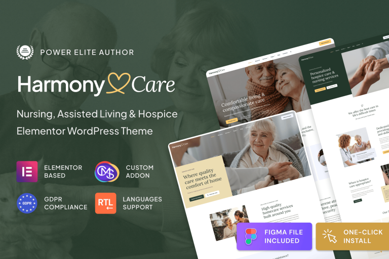 Harmony Care – Private Nursing & Senior Care WordPress Theme