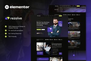 Rezolve – Business Consulting Elementor Template Kit