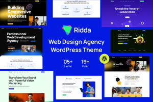 Ridda – Web Design Agency WordPress Theme