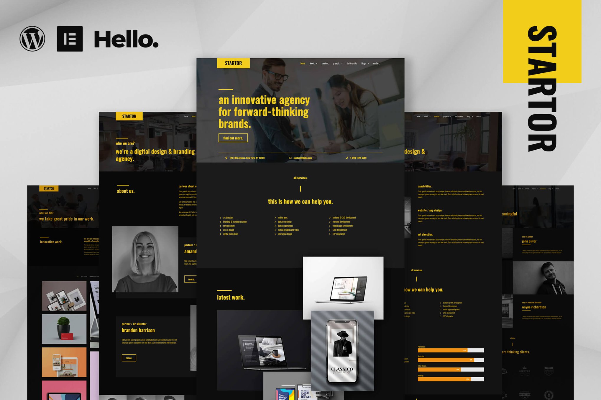 STARTOR- Agency & Company Elementor Template Kit