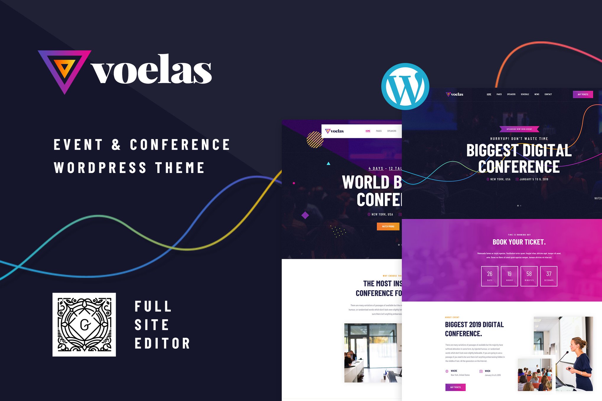 Voelas - Event and Conference WordPress Theme
