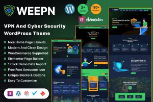 Weepn – VPN & Cloud Services WordPress Theme
