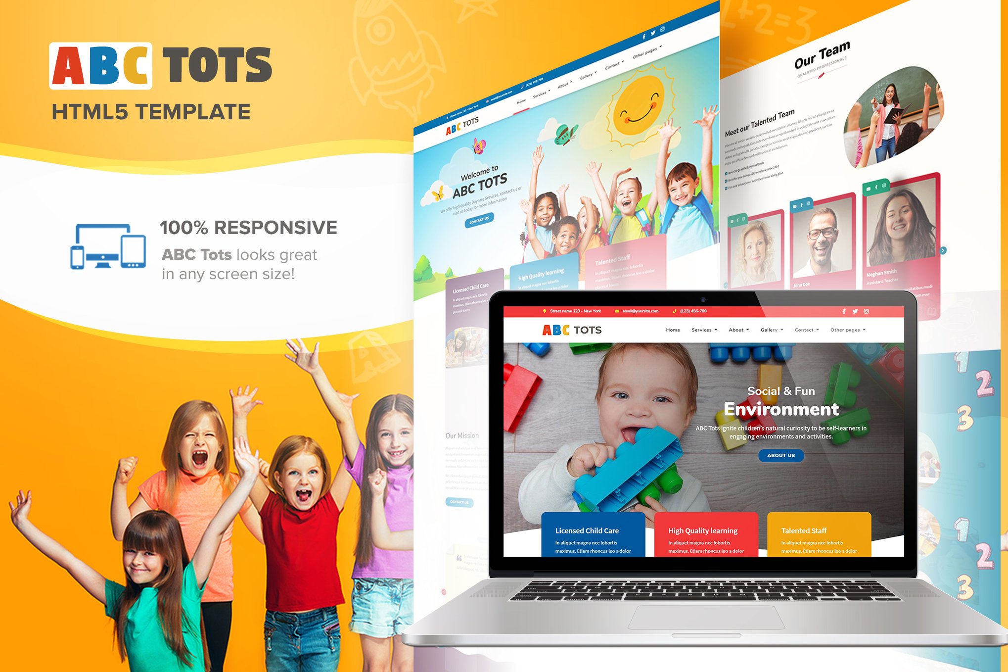 ABC Tots - Responsive HTML5 Template