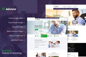Advisor – Consulting, Business, Finance Template