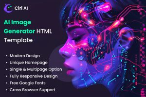 AI Image Generator HTML Template – Ciri AI