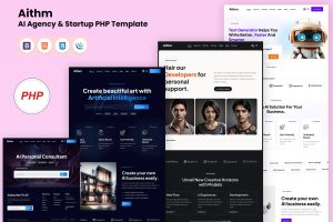 Aithm – AI Agency & Startup HTML Template