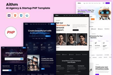 Aithm - AI Agency and Startup PHP Template
