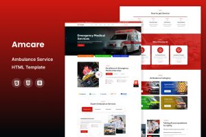 Amcare – Ambulance Service HTML Template