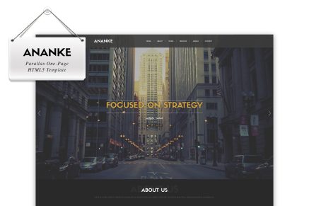 Ananke - Parallax One Page HTML Template