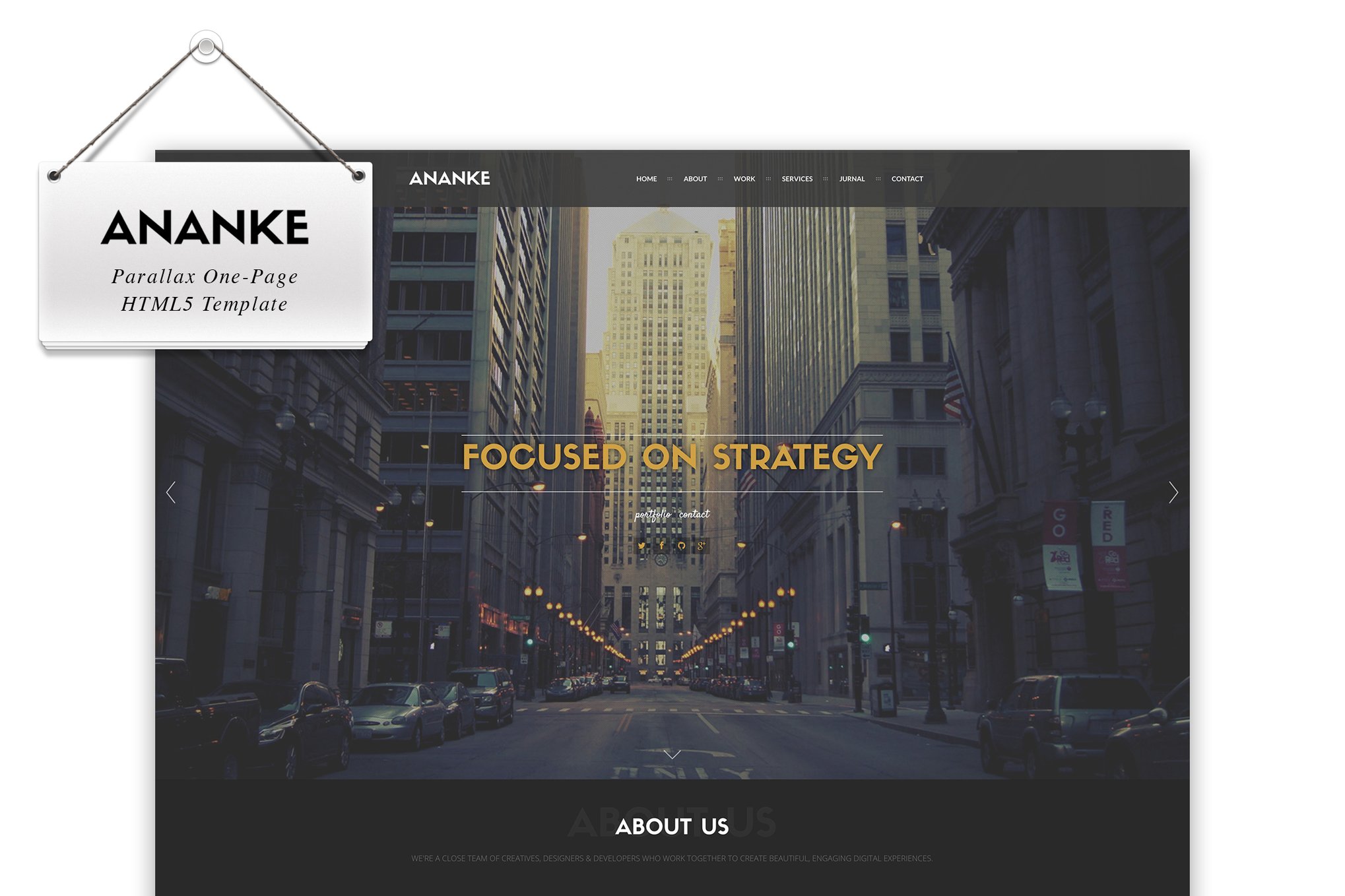 Ananke - Parallax One Page HTML Template