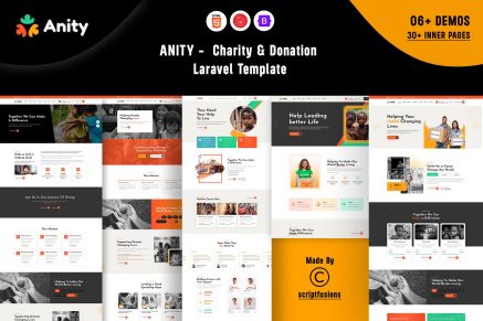 Anity - Charity and Donation Laravel Template