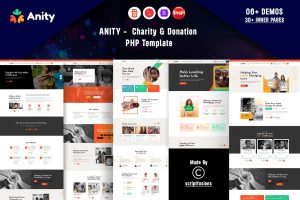 Anity – Charity & Donation Elementor Template Kit