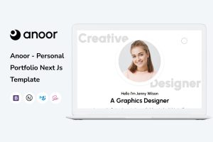 Anoor – Personal Portfolio Next Js Template