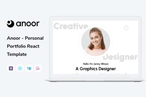 Anoor – Personal Portfolio React Template
