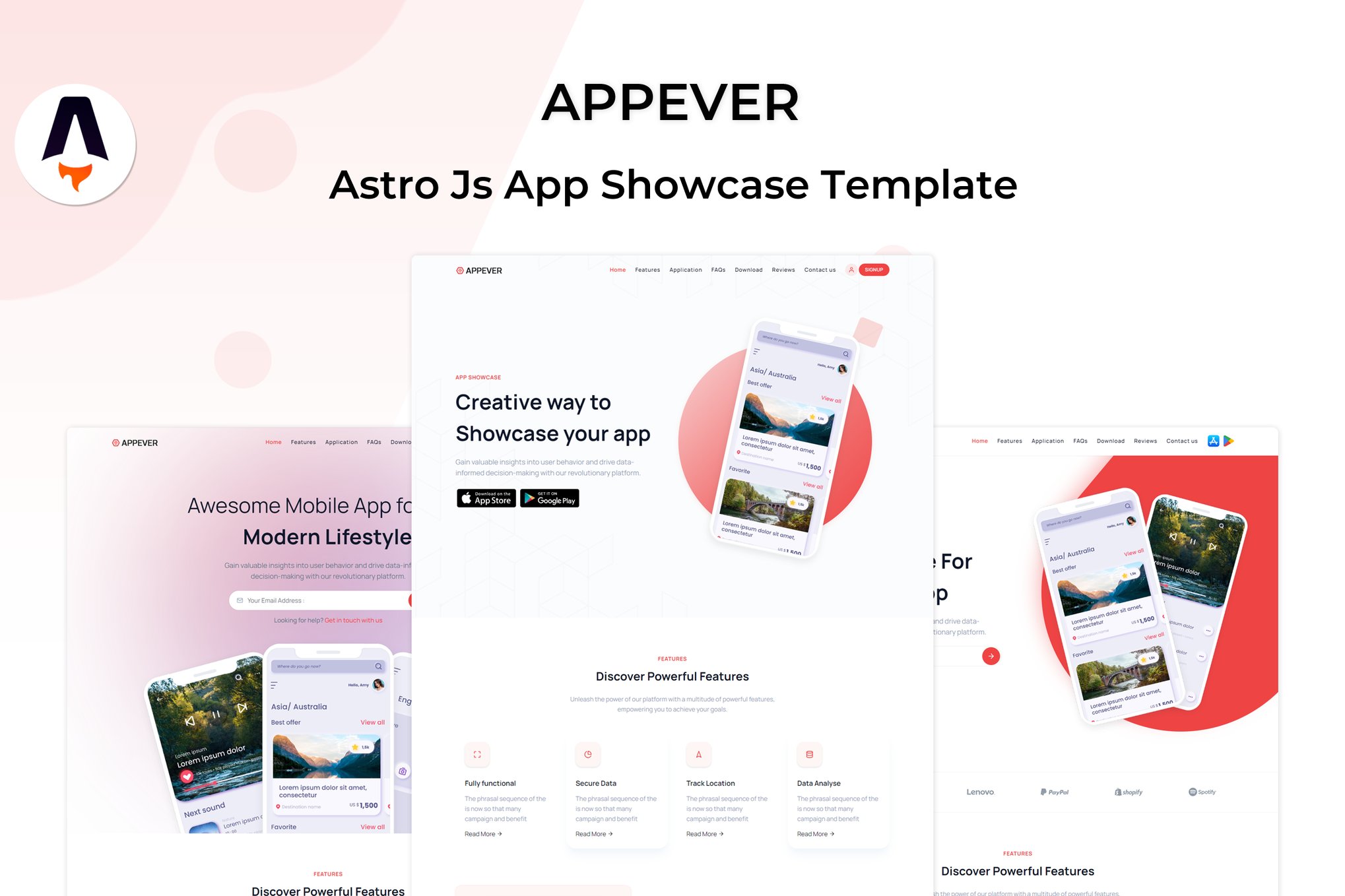 Appever - Astro Js App Showcase Template