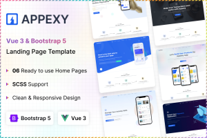Appexy – Vue Landing Page Template