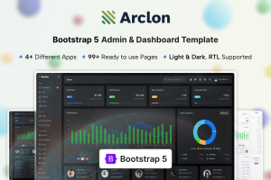 Arclon – Admin and Dashboard Template