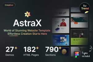AstraX – a Huge library of HTML templates